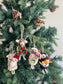Black Sheep Holding Snowman Ornament