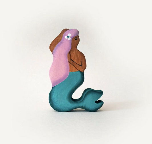 Wooden Mermaid Figure - Chickadees Wooden Toys