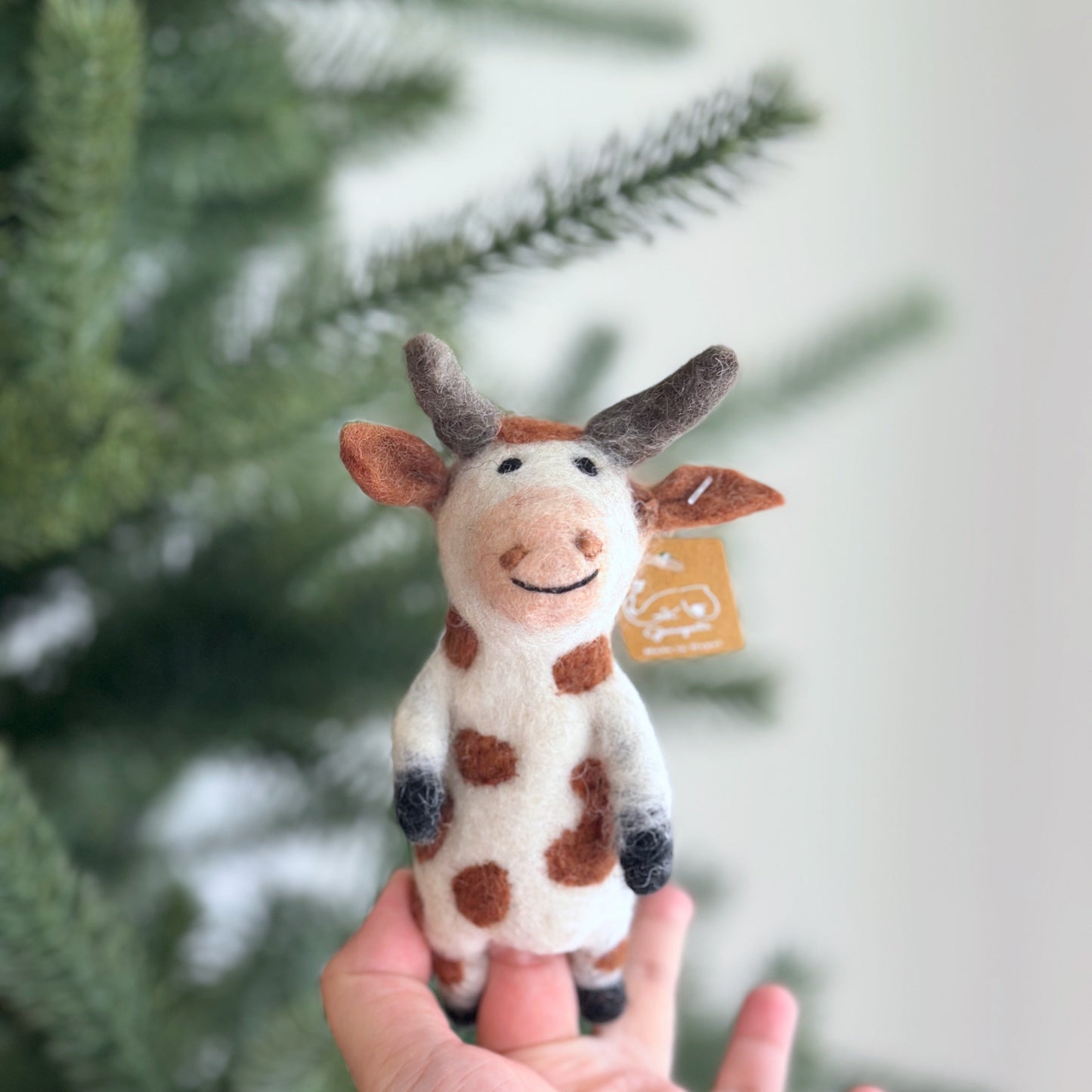 Brown Cow Finger Puppet