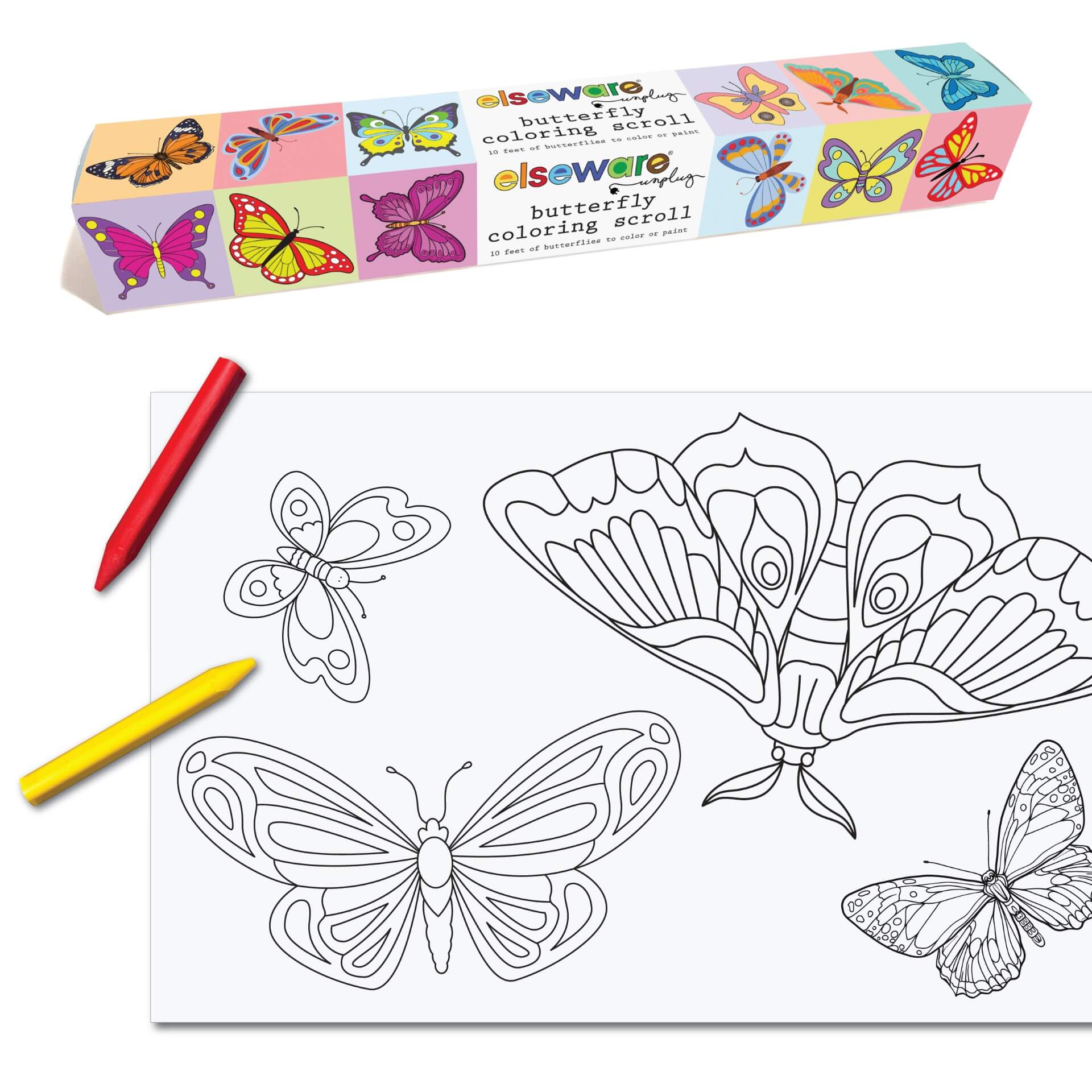 Coloring Scrolls – 10 ft – Adhesive Back - Chickadees Wooden Toys