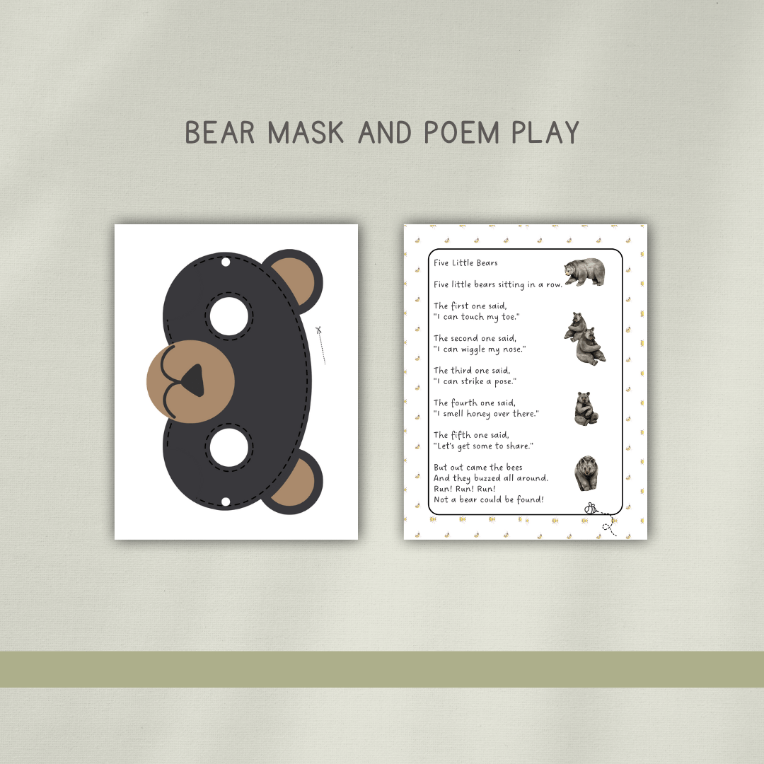 Forest Bears Preschool Activity Pages