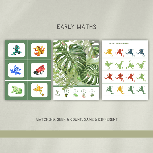 Frogs Preschool Activity Pages - Chickadees Wooden Toys