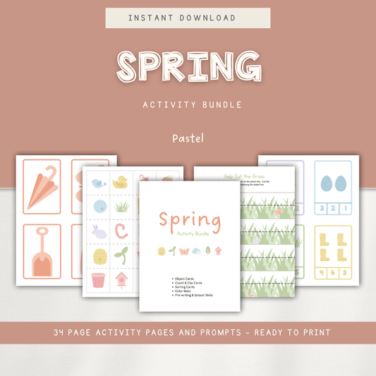 Spring Activity Bundle - Pastel