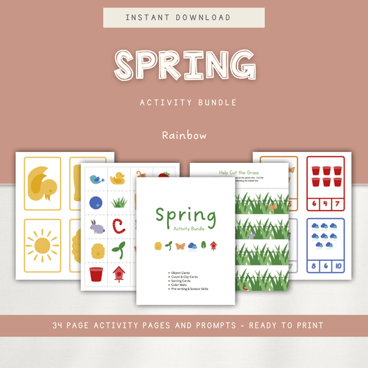 Spring Activity Bundle - Rainbow