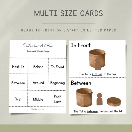 Tots in a Box Printables - Chickadees Wooden Toys