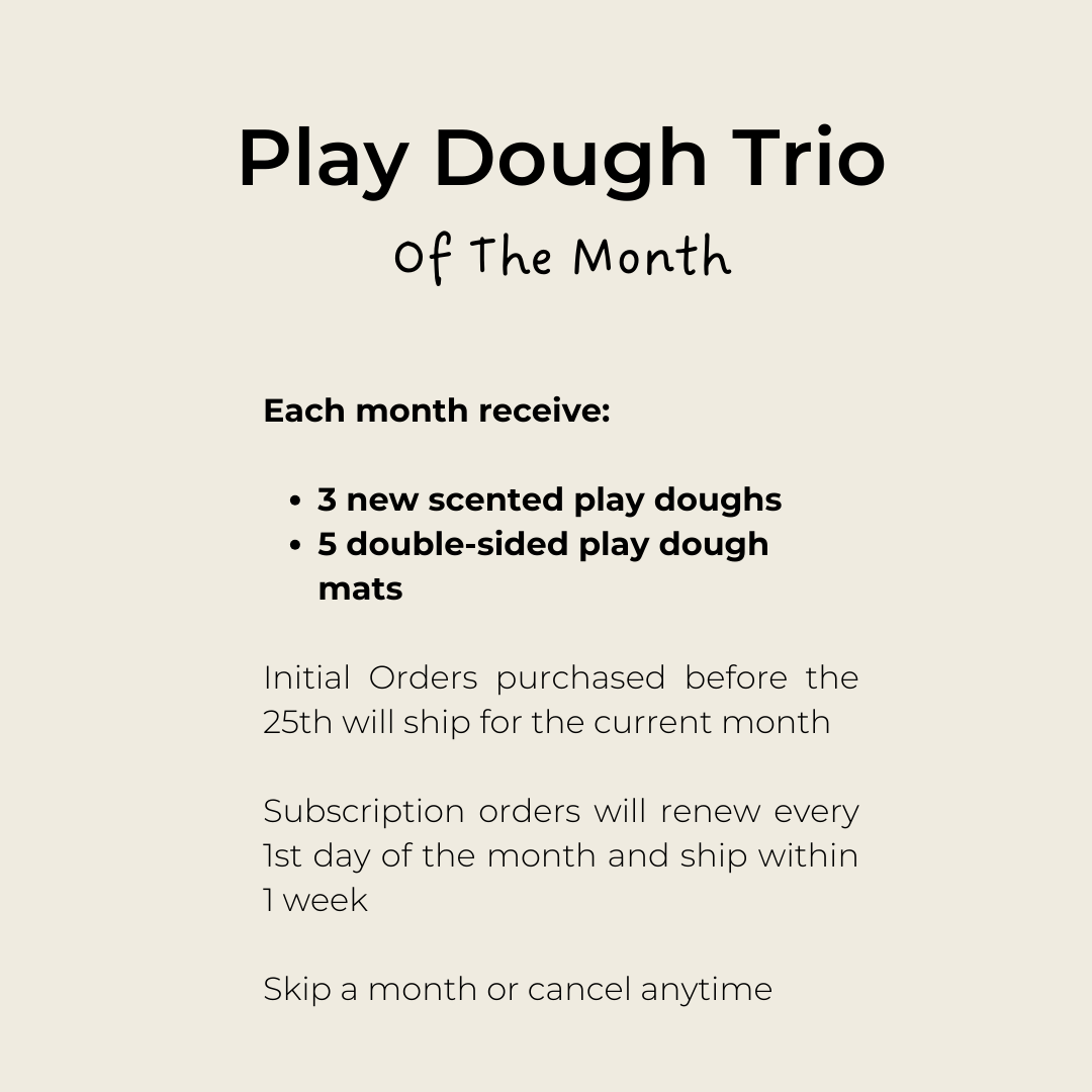 Play Dough Trio of the Month