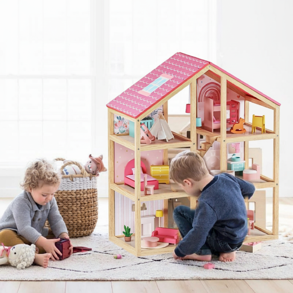 Tiny Land® Sweetwood Love Dollhouse without Dolls