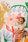 Cottage Garden Throw Blanket - Chickadees Wooden Toys