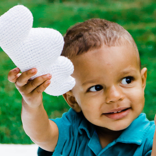 Friendly Cloud Rattle - Chickadees Wooden Toys