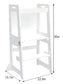 Date - 4 in 1 Kitchen Tower, Desk, Step Stool and Chalkboard