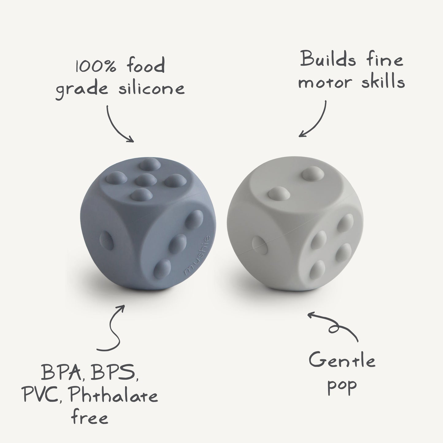 Dice Press Toy - Chickadees Wooden Toys
