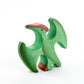 Wooden Dinosaur toy set painted- 6 pieces