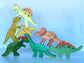 Wooden Dinosaur Set of 7 - Chickadees Wooden Toys