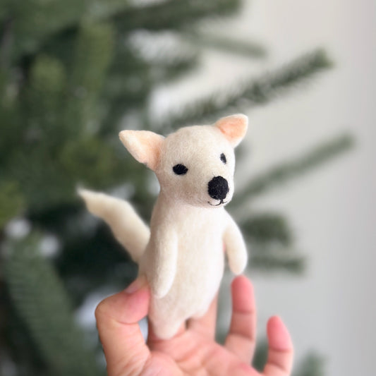 Dire Wolf Finger Puppet - Chickadees Wooden Toys