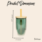 Double-Glass Cup With Bamboo Straw - Chickadees Wooden Toys