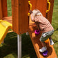 Forest Small Outdoor Toddler Swing Set | Compact Wooden Swing Frame for Babies & Kids