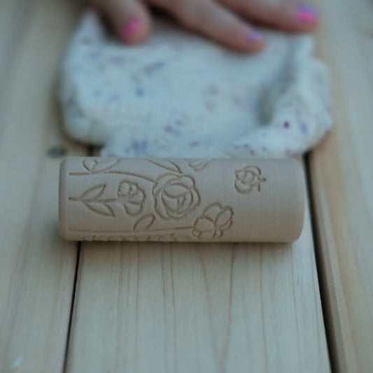Flower Dough Eco Roller - Chickadees Wooden Toys