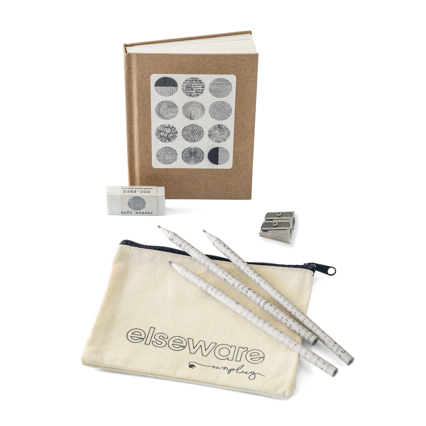 Sketchbook Art Kit - Doodle Set with Paper & Pencils