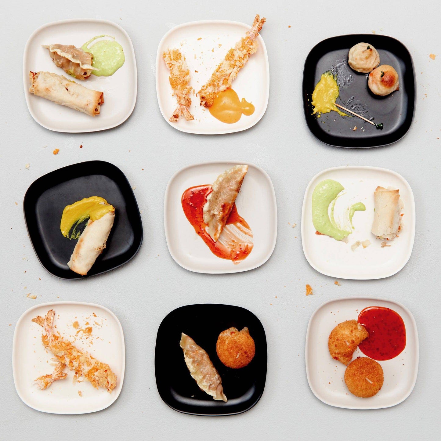 Cocktail Plate Set x 6 - Off White