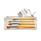 Paintbrush Set in Canvas Bag – 8 Assorted Sizes - Chickadees Wooden Toys
