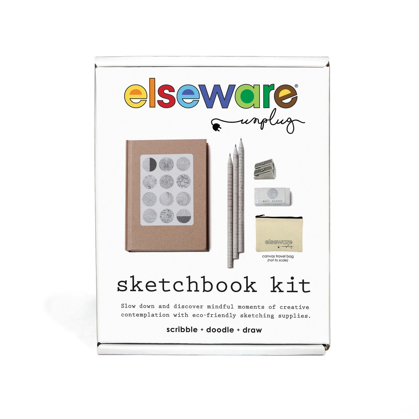 Sketchbook Art Kit - Doodle Set with Paper & Pencils