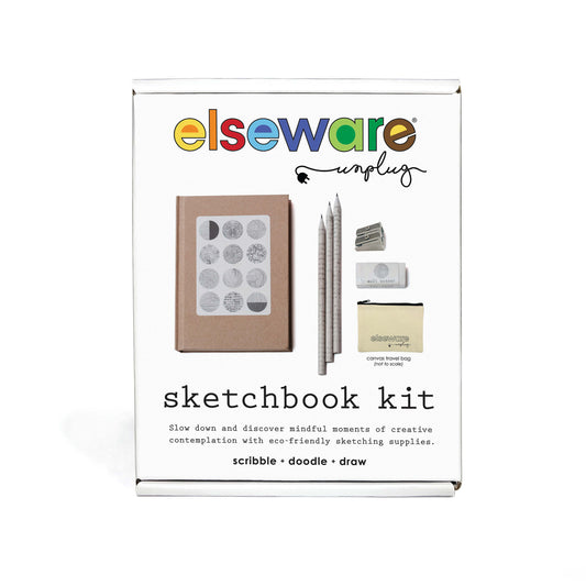 Sketchbook Art Kit - Doodle Set with Paper & Pencils