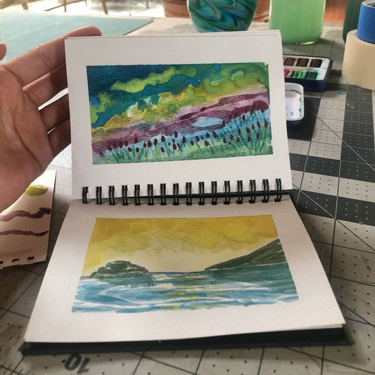 Watercolor Paper Pad (Small) – 5.75" x 4.25" – 110 lb Cotton Rag