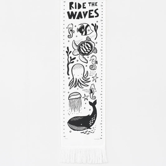 Canvas Growth Chart - Ocean - Chickadees Wooden Toys