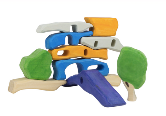 Wooden puzzle house "Summer House" - Chickadees Wooden Toys
