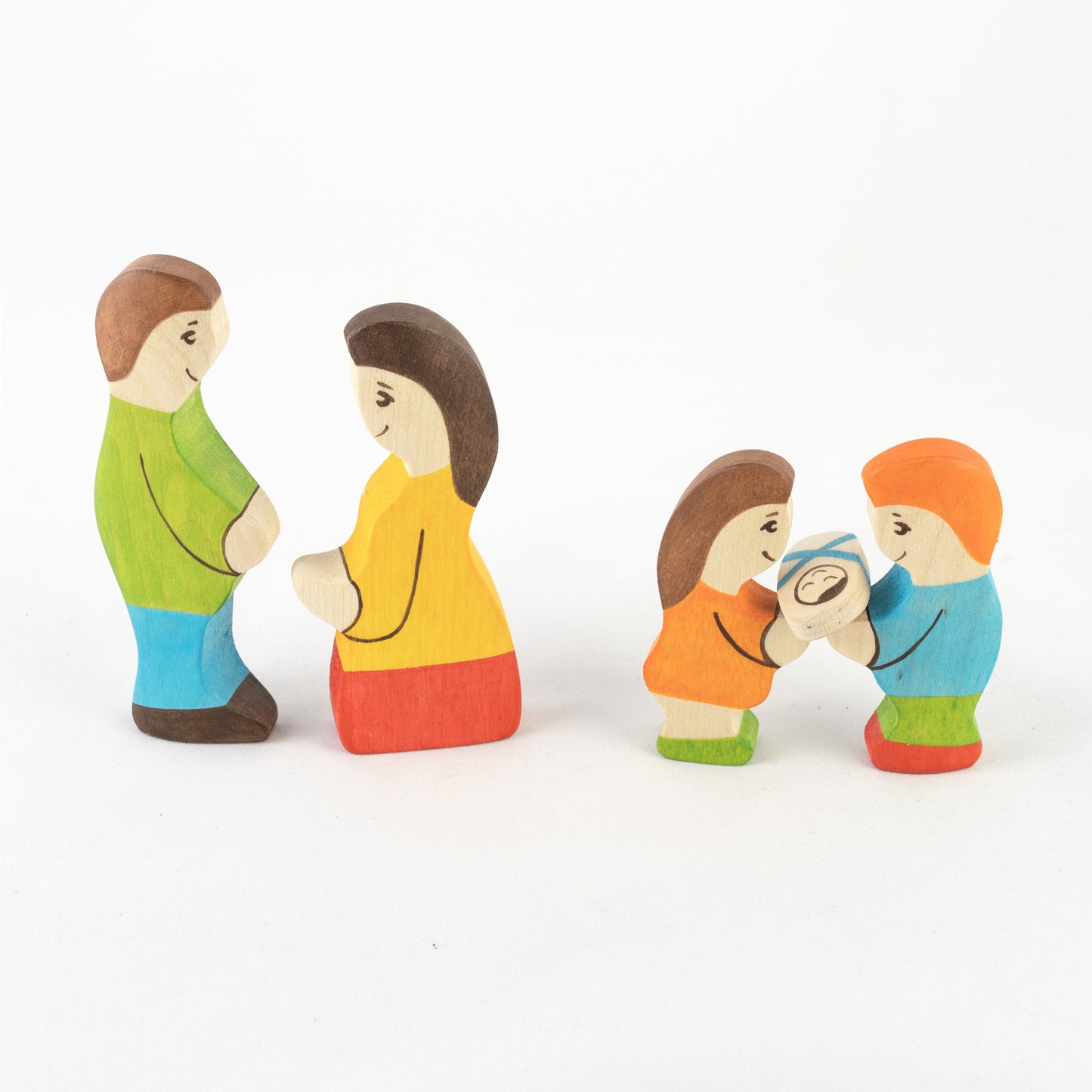 Waldorf Wooden Farmers Family- 5 pieces