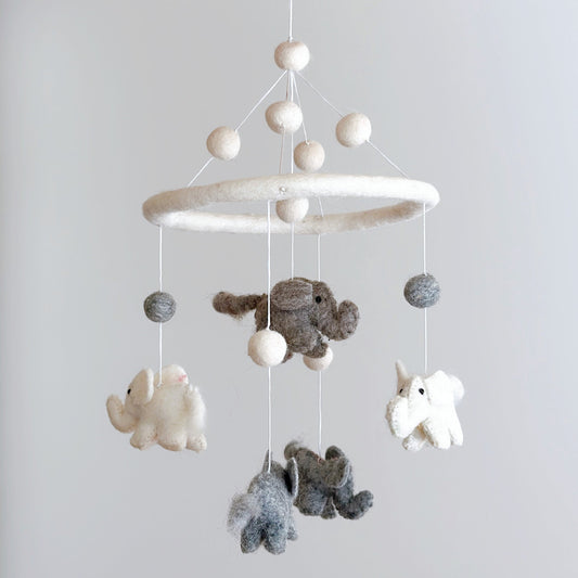 Felt Baby Mobile - Mini Elephant - Chickadees Wooden Toys