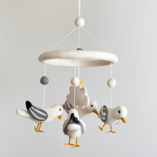 Felt Baby Mobile - Seagull - Chickadees Wooden Toys