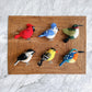 Felt Bird Ornaments Set of 6 - B set