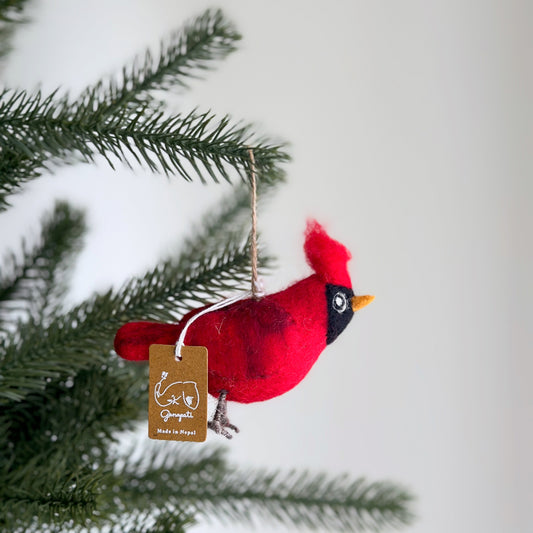 Felt Bird Ornament - Birds of America - Chickadees Wooden Toys
