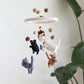 Felt Cat Baby Mobile - Chickadees Wooden Toys