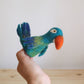 Felt Finger Puppet - Blue Parrot / Macaw