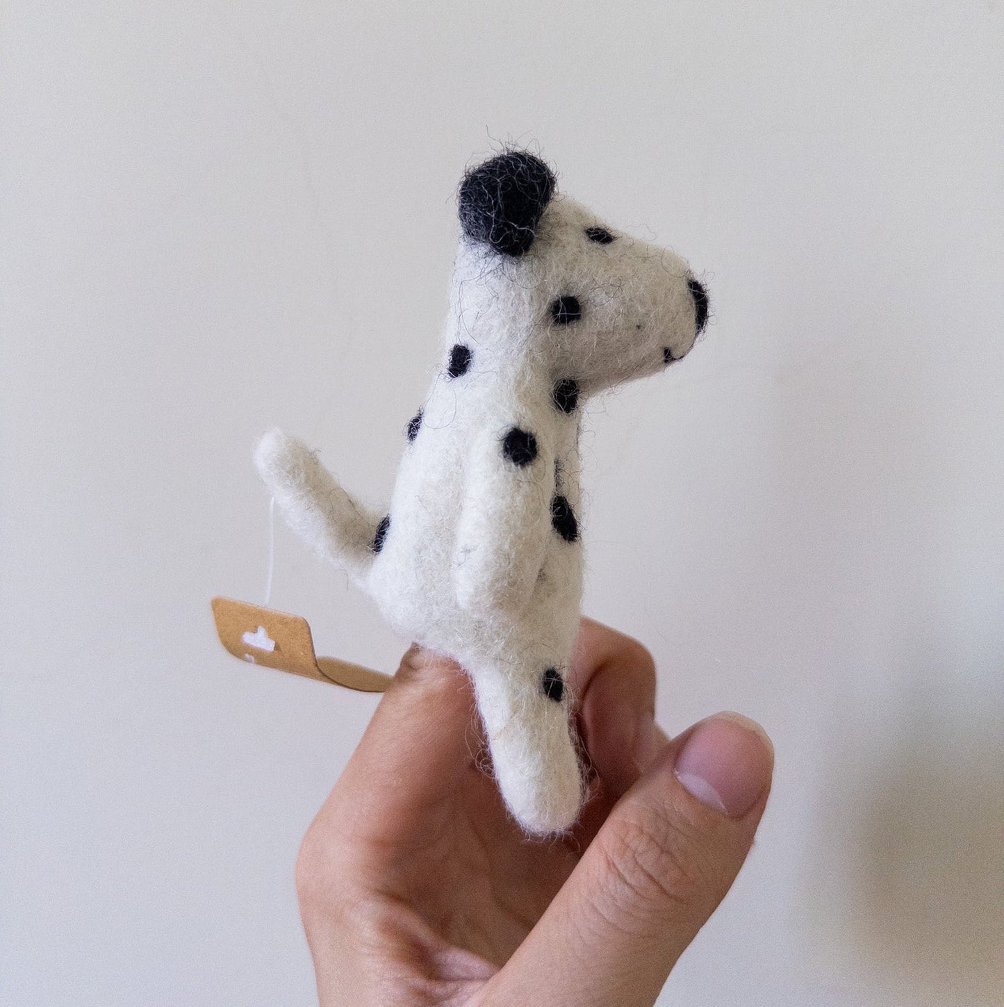 Felt Finger Puppet: Dalmatian Dog - Chickadees Wooden Toys