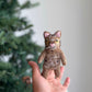 Felt Finger Puppet: "Huhu" The Brown Tabby - Chickadees Wooden Toys
