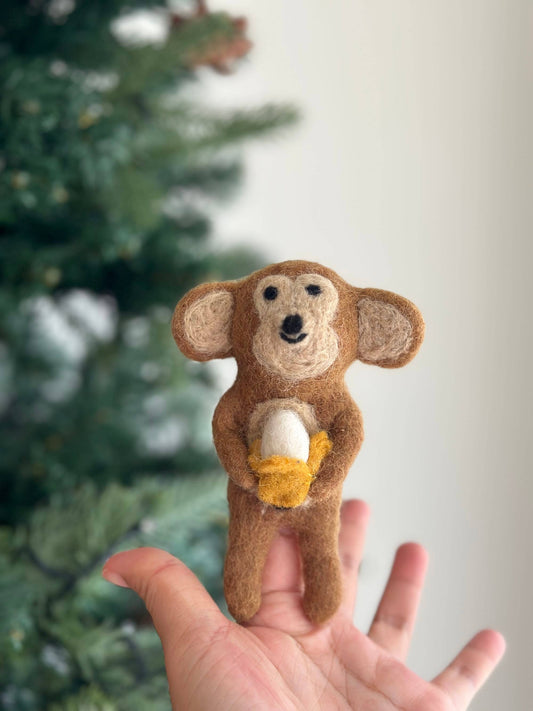 Felt Finger Puppet: Monkey