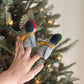Felt Finger Puppet - Penguin with Headphones