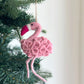 Felt Flamingo Ornament