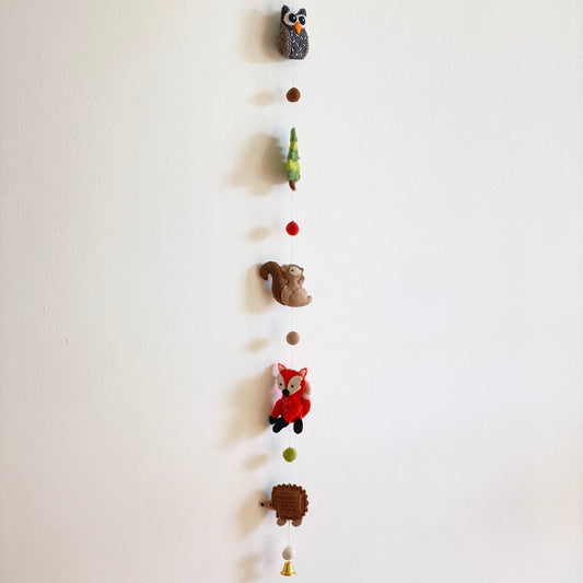 Felt Forest Animal Garland - Chickadees Wooden Toys