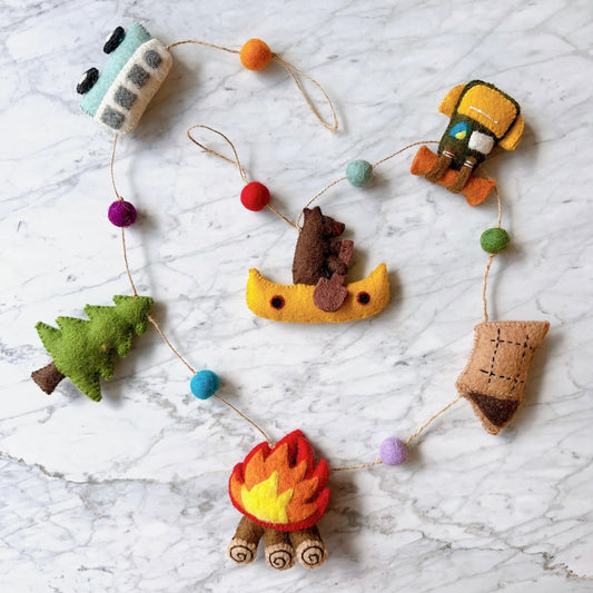 Felt Garland - Outdoor Adventure - Chickadees Wooden Toys