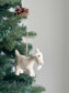 Felt Goat Ornament with Hemp string attached