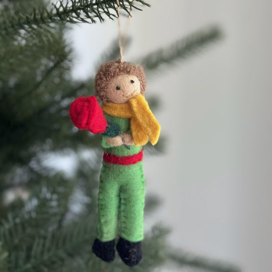 Felt Little Prince Ornament - Chickadees Wooden Toys