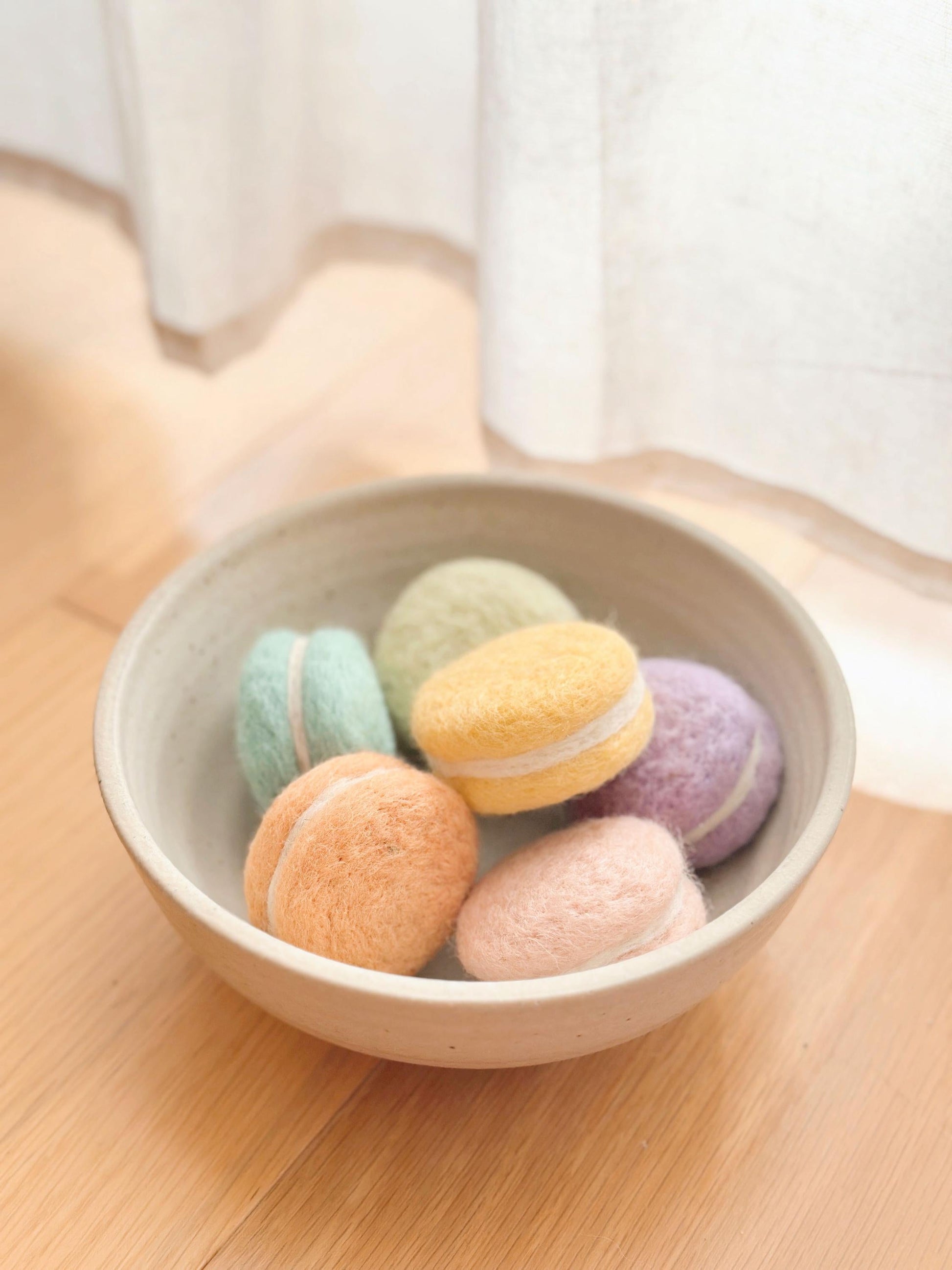 Felt Macarons - Chickadees Wooden Toys