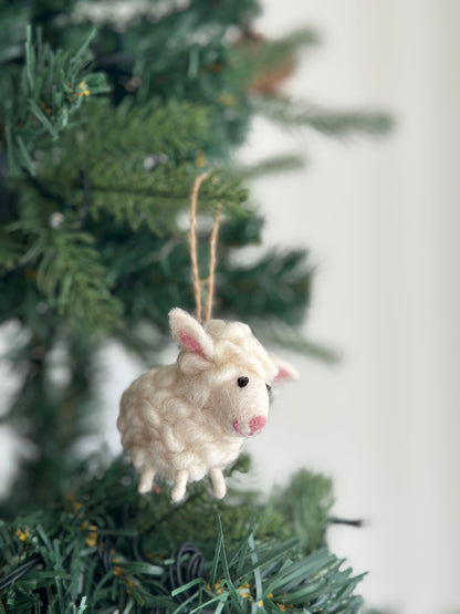 Felt Mini Sheep Ornament