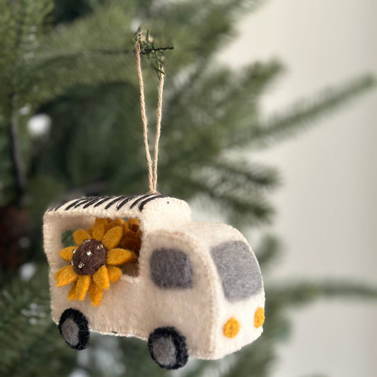 Felt Mobile Flower Shop Ornament - Chickadees Wooden Toys