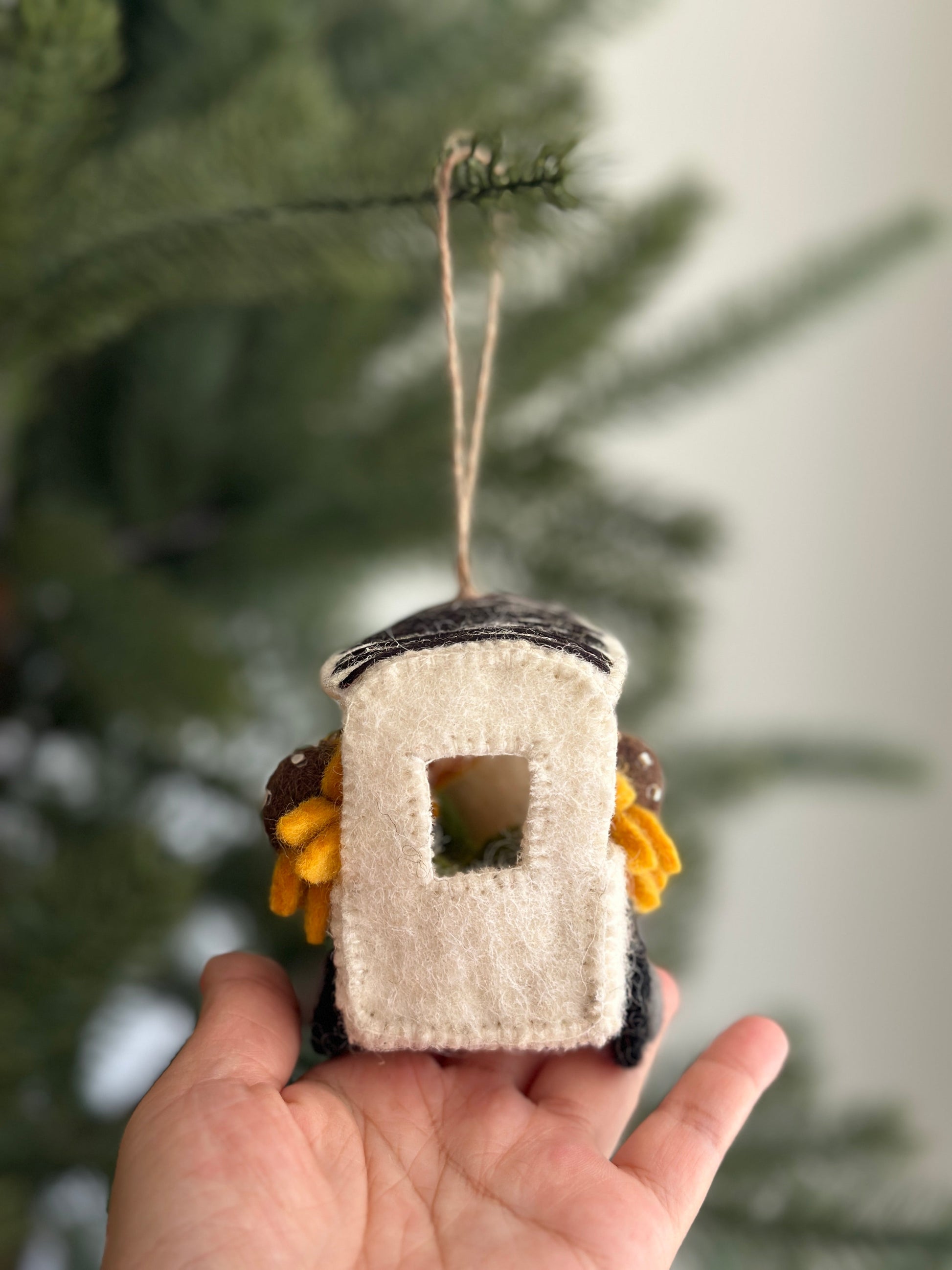 Felt Mobile Flower Shop Ornament - Chickadees Wooden Toys