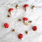 Felt Mushroom and Acorn Garland - Chickadees Wooden Toys